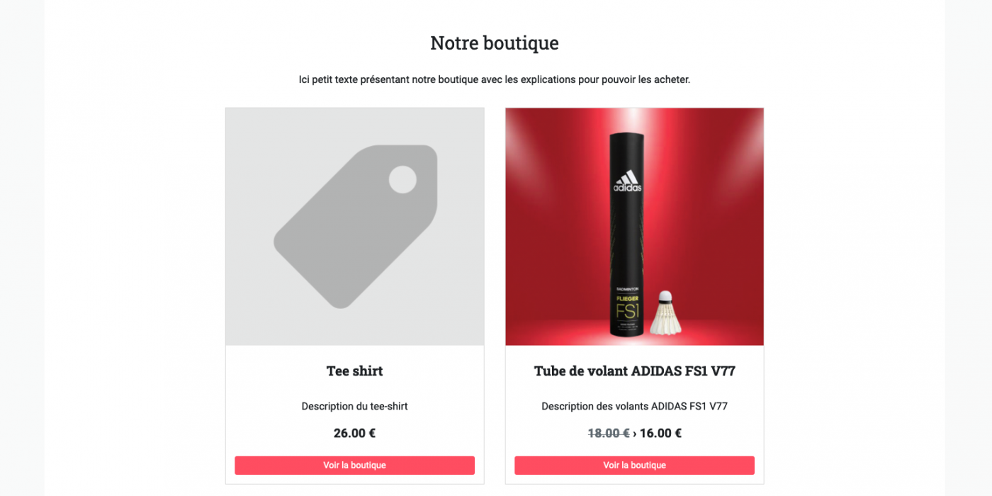 Comment faire remonter les produits de ma boutique BadAsso sur Webad