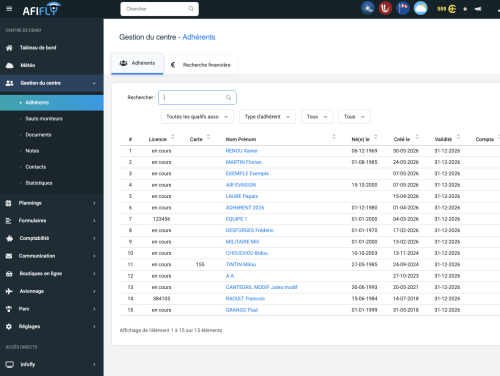 listing-adhérents-afifly