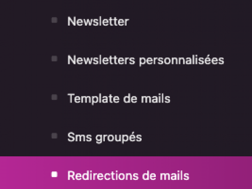 redirection de mails